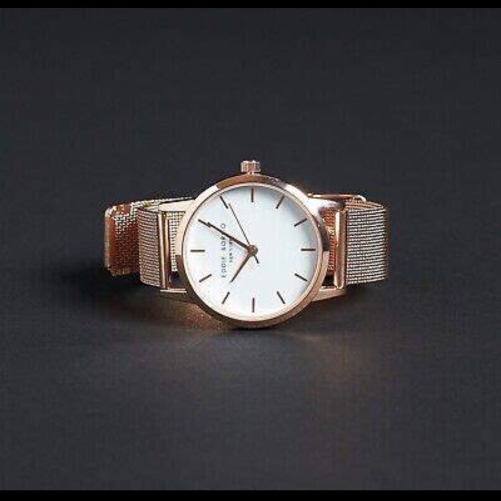 New, Eddie Borgo, New York. Rose gold watch.